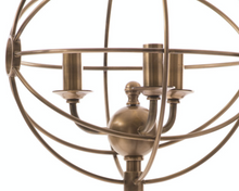 Load image into Gallery viewer, Aged Brass Orb Table Lamp
