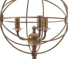 Load image into Gallery viewer, Aged Brass Orb Table Lamp
