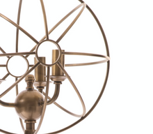 Load image into Gallery viewer, Aged Brass Orb Table Lamp
