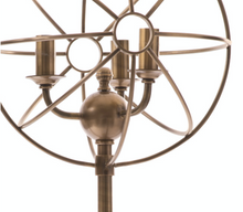 Load image into Gallery viewer, Aged Brass Orb Table Lamp
