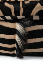 Load image into Gallery viewer, Zebra Hide Tub Chair
