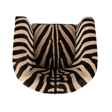 Load image into Gallery viewer, Zebra Hide Tub Chair
