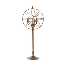 Load image into Gallery viewer, Aged Brass Orb Table Lamp
