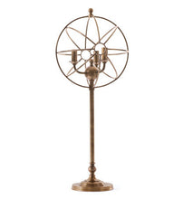 Load image into Gallery viewer, Aged Brass Orb Table Lamp
