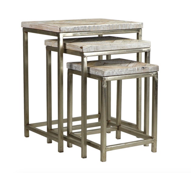 Reclaimed Wood Nesting Tables