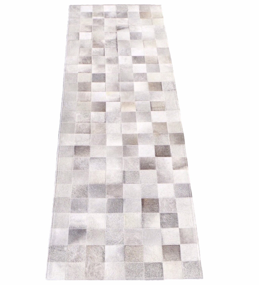 Cowhide Patchwork Floor Runner