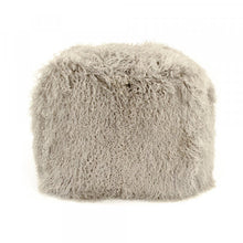 Load image into Gallery viewer, Sheepskin Pouf Ottoman
