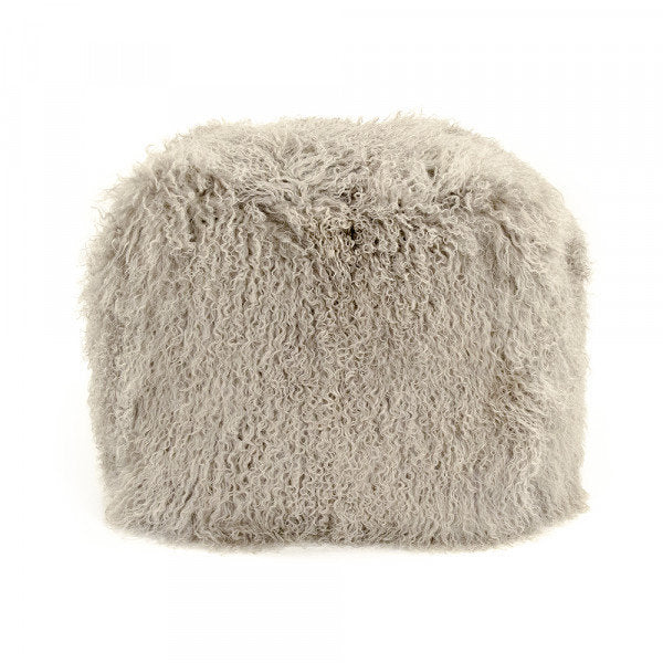 Sheepskin Pouf Ottoman