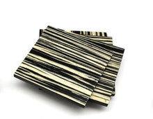 Load image into Gallery viewer, Zebra Wood Coaster Set
